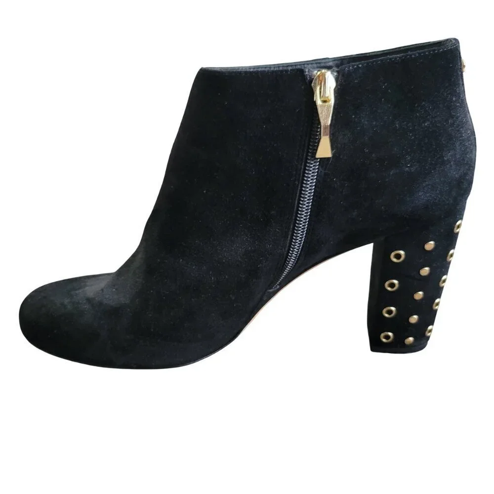 Kate Spade New York Cirra Round-Toe Embellished Heel Booties